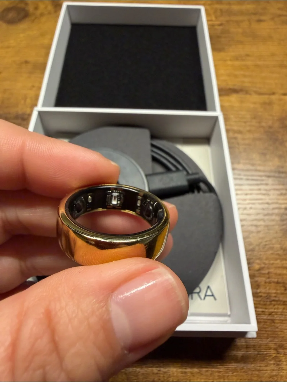 Oura Ring Gen3 Horizon Ring — Gold - Size 11